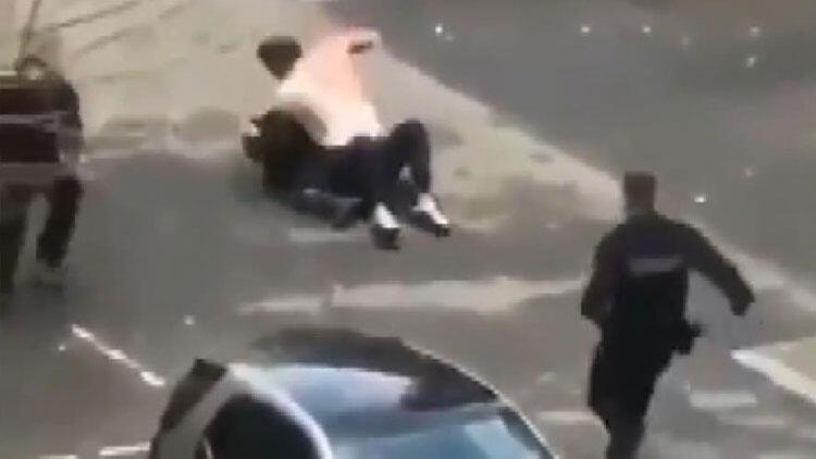 Fransa bu görüntüyü konuşuyor Önce sivil polis ardından üniformalılar dövdü