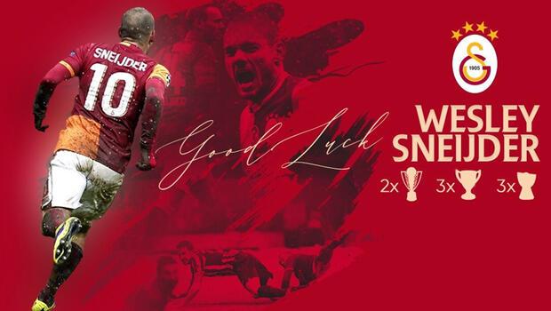 Galatasaray'dan futbolu bırakan Wesley Sneijder'e teşekkür