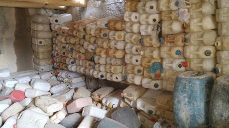 Teröristlerin gösterdiği yerden çıkan cephanelik şoke etti