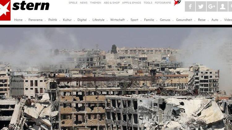 Alman Stern dergisi bugün sadece Halep'i yazacak