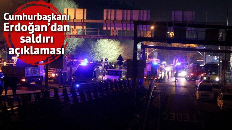 Cumhurbaşkanı Erdoğan'dan saldırı açıklaması