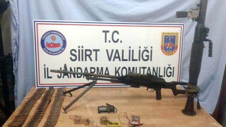 Siirt’te PKK cephaneliği ele geçirildi