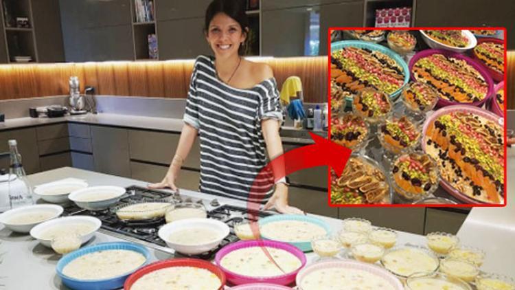 'Sevgili karım yaptı' Selin Gökbakar mutfakta!