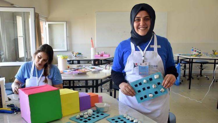 Atık malzemelerle matematik öğrenecekler