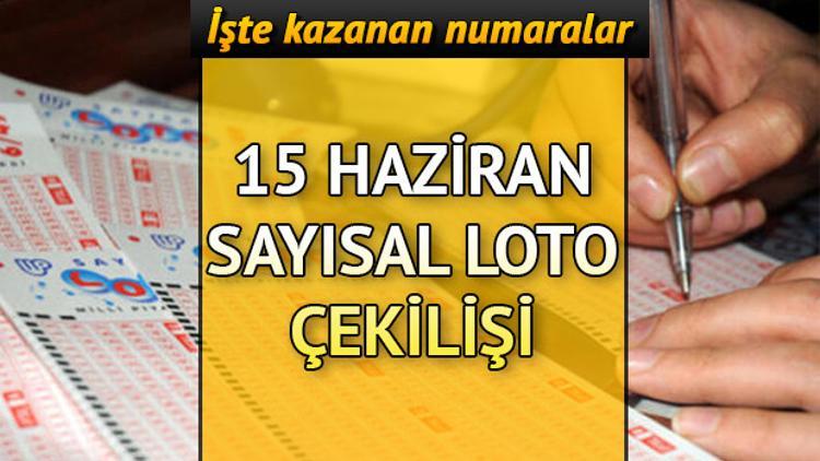 Sayısal Loto'da 3 kişi büyük ikramiyeyi paylaştı | MPİ 15 Haziran Sayısal Loto sonuçları