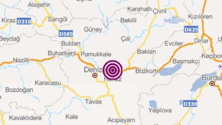 Honaz'da 3.3 büyüklüğünde deprem