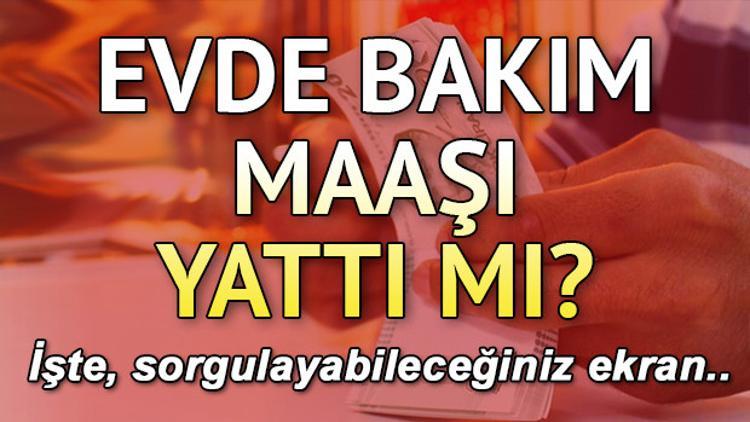 Evde bakım maaşı hangi illerde yattı? İşte maaş sorgulama ekranı