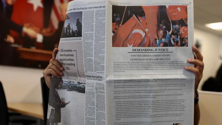 Washington Post'ta "15 Temmuz" ilanı