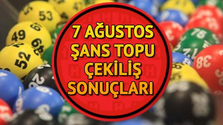 Şans Topu haftaya devretti! 7 Ağustos Milli Piyango Şans Topu çekiliş sonuçları