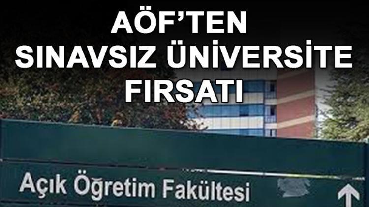 AÖF sınavsız ikinci üniversite başvuruları ne zaman başlayacak?