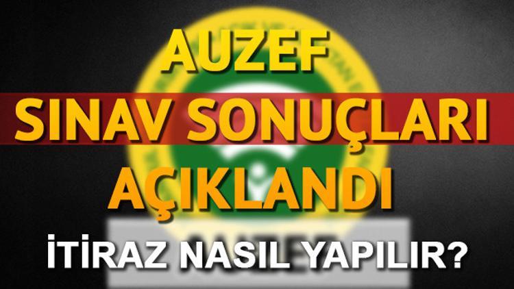 AUZEF sınav sonuçları açıklandı! AUEZEF bütünleme ve telafi sınav sonuçları