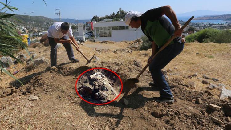 Kaçak hafriyatta bulundu! Tek örneği Bodrum Kalesi’nde…