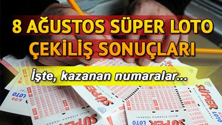Süper Loto 8. kez devretti! MPİ 8 Ağustos Süper Loto çekiliş sonuçları
