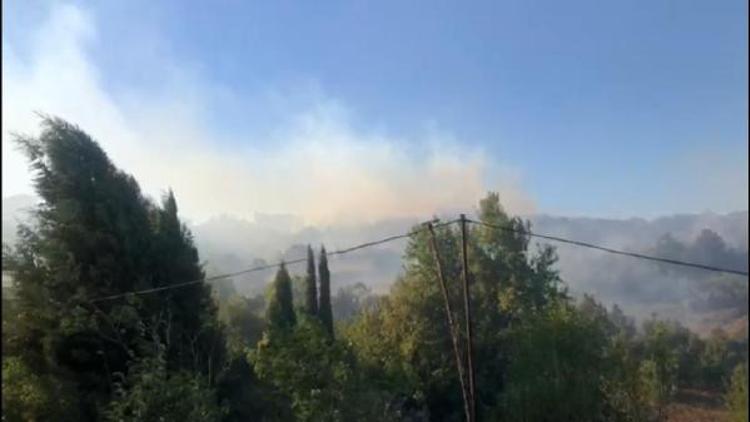 Biga'da korkutan yangın!