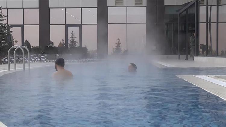 Bayram tatilinde kaplıcaları tercih ettiler