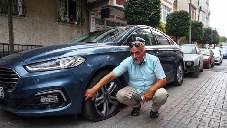 İstanbul'da 10 aracın lastiğini patlatıp kaçtılar