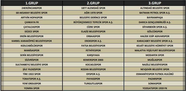TFF 2 ve 3. Ligde gruplar belirlendi