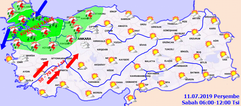 Hava durumu için son dakika uyarısı: O bölgelerde kuvvetli yağış, rüzgar ve soğuk hava bekleniyor