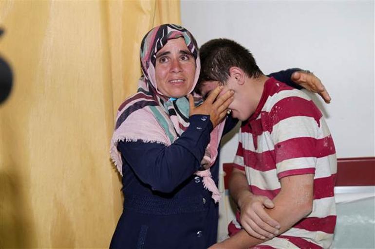 Menfezde ağlarken bulundu