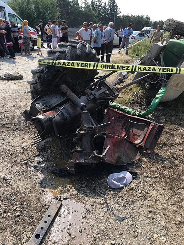 Tren traktörü ikiye böldü, sürücü öldü