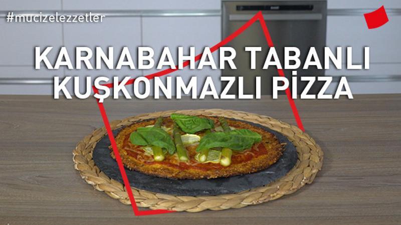 Karnabahar Tabanlı Kuşkonmazlı Pizza | Mucize Lezzetler
