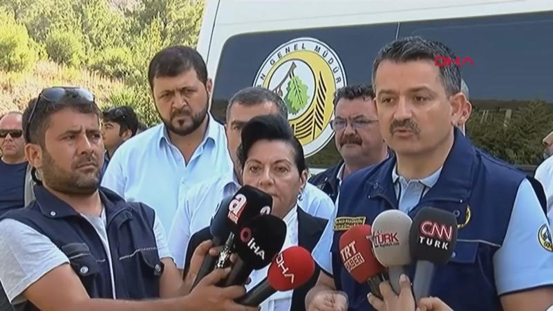 Bakan Pakdemirli, Muğla'daki yangınlar hakkında bilgi verdi
