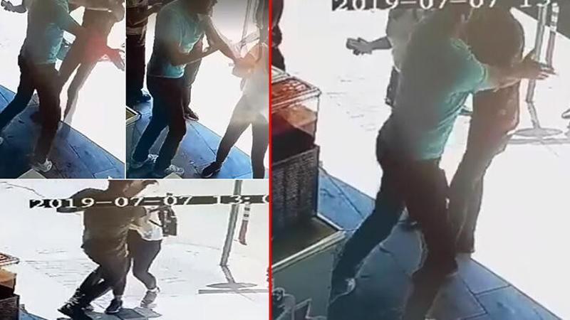 Kız arkadaşını rahatsız ettiğini düşündüğü kişiye tokat attı