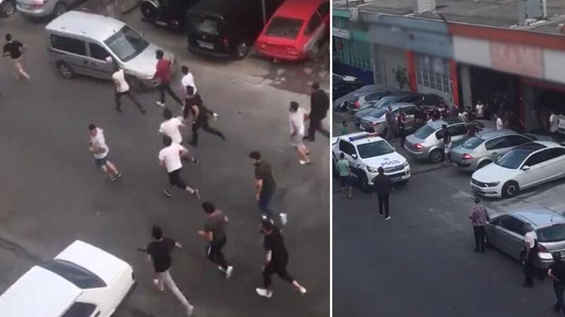 Sopalarla iş yerini basıp ortalığı savaş alanına çevirdiler