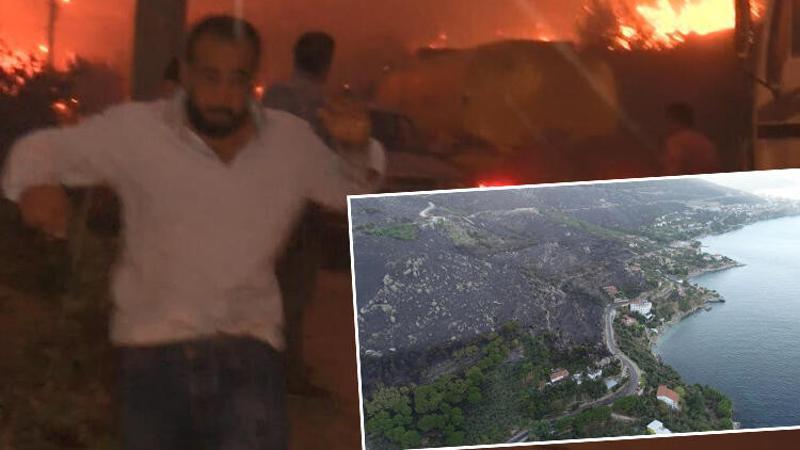 Marmara Adası'ndaki orman yangınında 80 hektar kül oldu