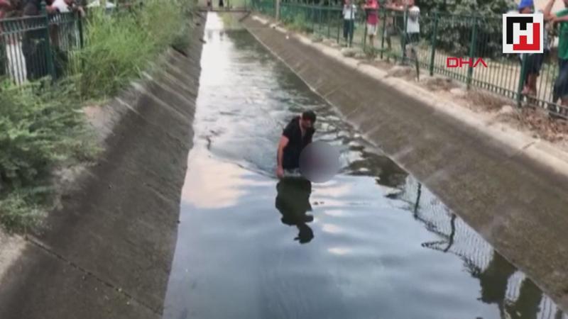 Serinlemek için kanala giren Suriyeli çocuk öldü