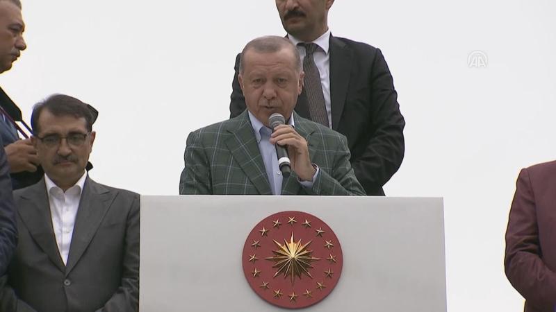 Cumhurbaşkanı Erdoğan, Artvin'in Yusufeli ilçesinde halka hitap etti