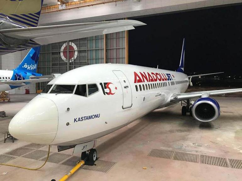 AnadoluJet uçağına 15 Temmuz logosu