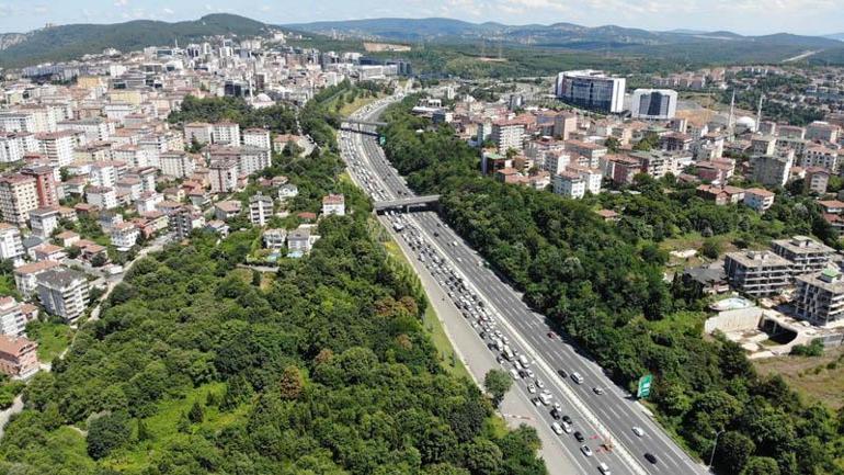 FSM Köprüsü’nde birinci etap tamamlandı! Havadan görüntülendi