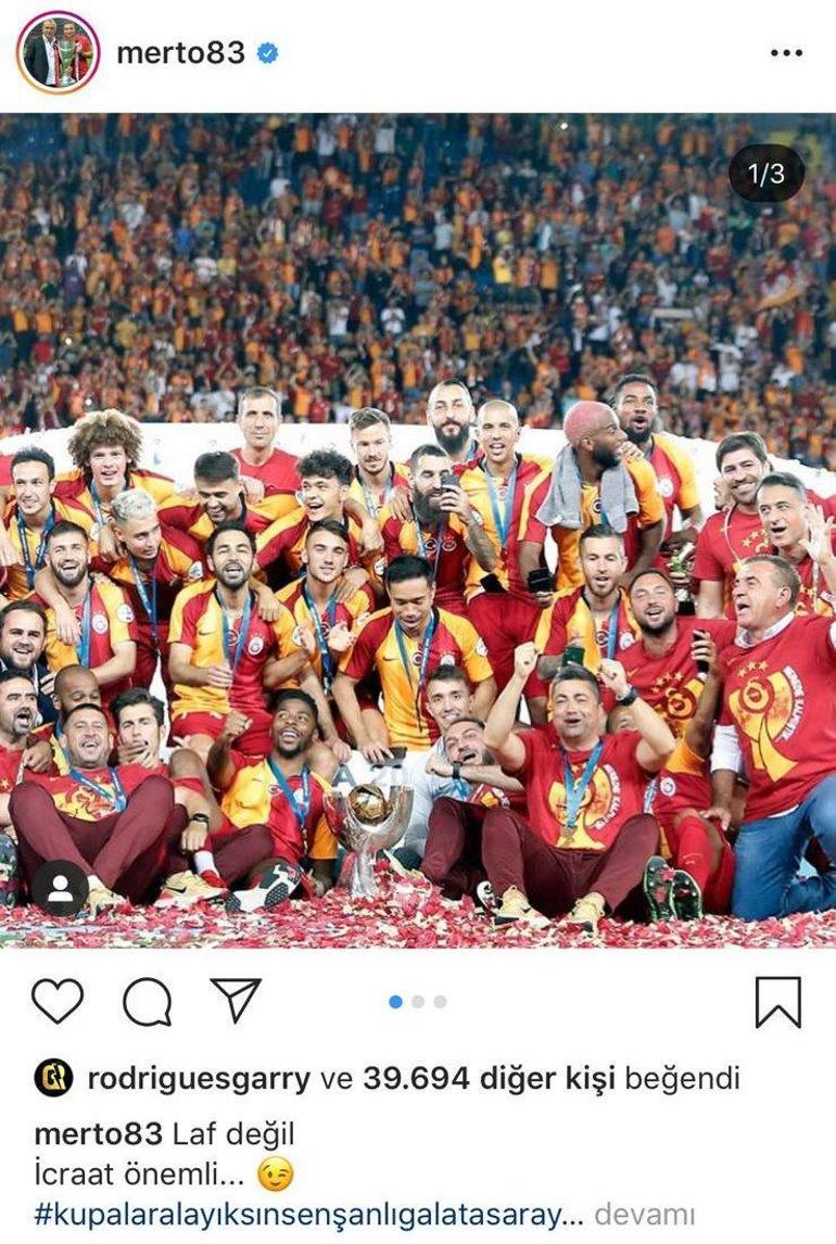 Rodrigues'ten olay hareket! Galatasaray paylaşımlarını beğendi...