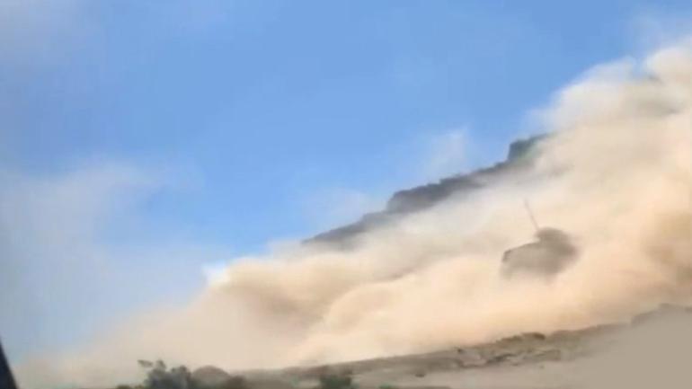 Son dakikaâ¦ Denizliâde deprem sonrasÄ± heyelan anÄ±