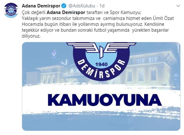 SON DAKİKA | Adana Demirspor'da Ümit Özat ile yollar ayrıldı