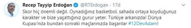 Cumhurbaşkanı Erdoğan 12 Dev Adam'a moral verdi